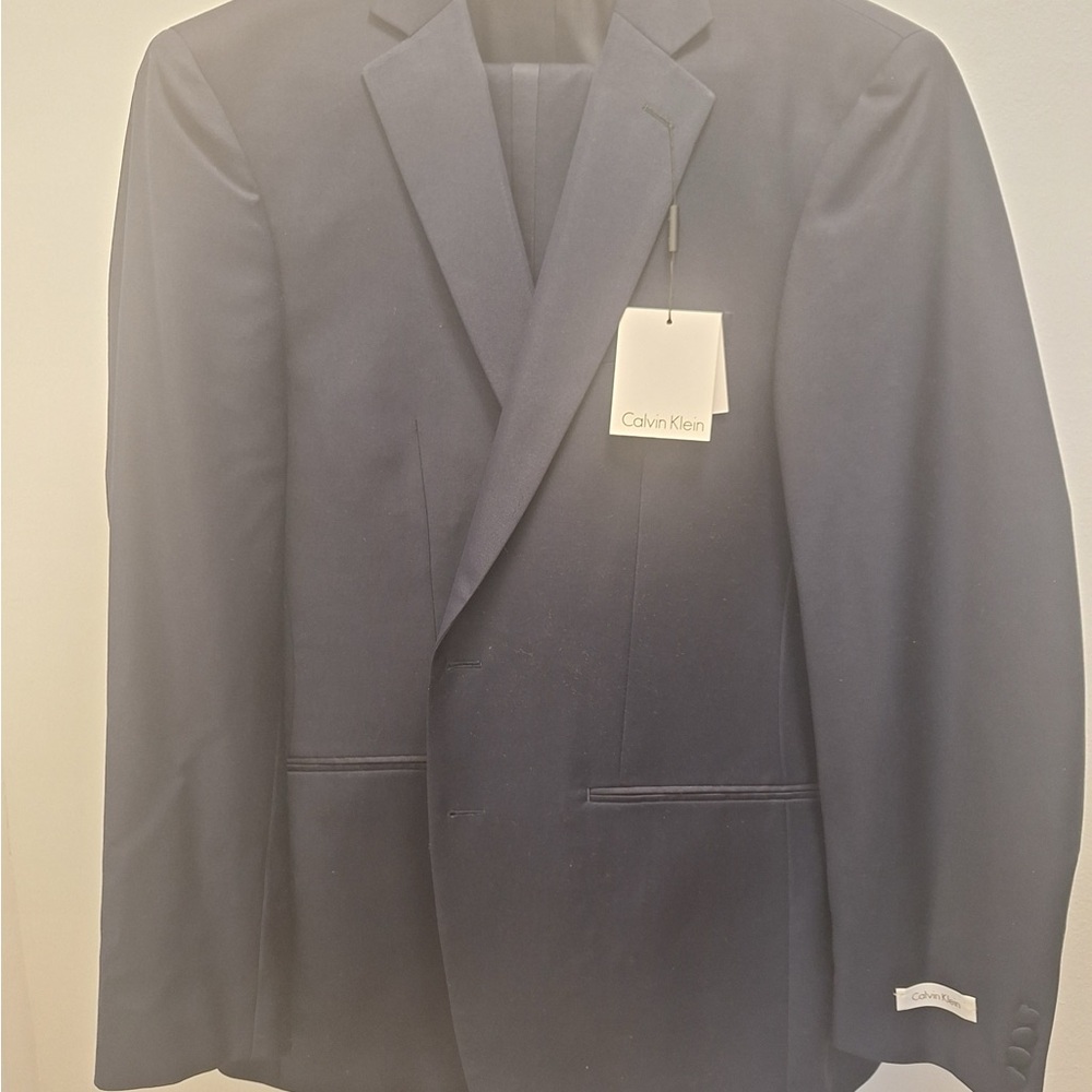 Calvin Klein Men's Dark Blue Suit Jacket